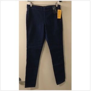 NWT H&M | Blue Mid-Rise Super Skinny Ankle Side Zipper Denim Jeans, 10